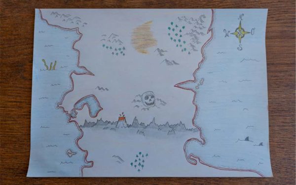 Schatzkarte malen: Anleitung & Vorlagen für die Schatzsuche