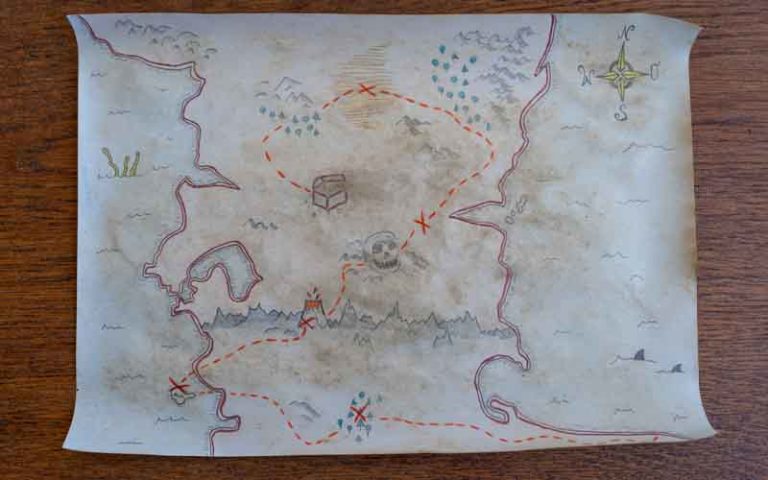 Schatzkarte malen: Anleitung & Vorlagen für die Schatzsuche