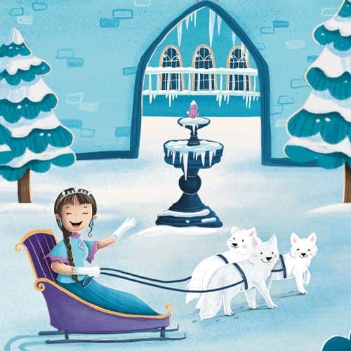 Eisprinzessin Schatzsuche für Kinder